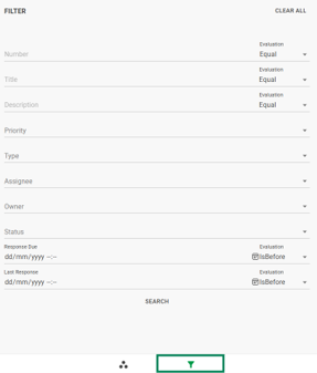 Action Manager Action Filter Form