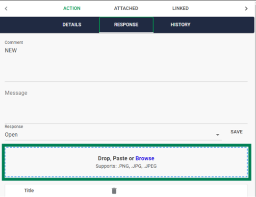 Action Manager Action Details