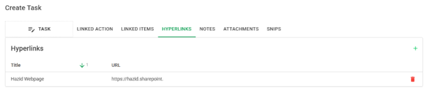 Web Action Manager Create Action Form