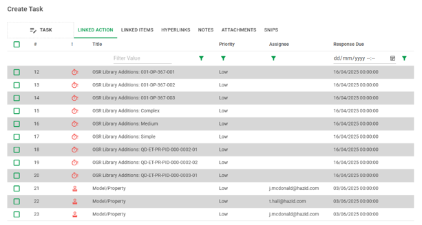 Web Action Manager Create Action Form