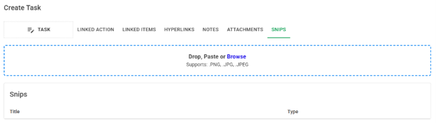 Web Action Manager Create Action Form