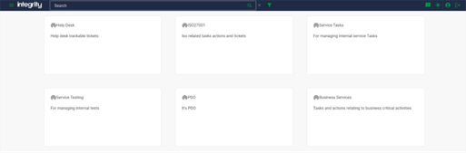 Action Manager Landing Page