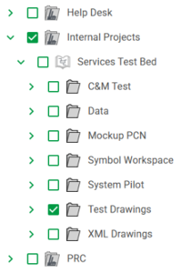Search Page Project Tree